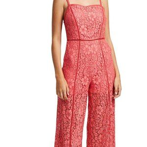 French Connection Coral Lace Jumpsuit -NWT